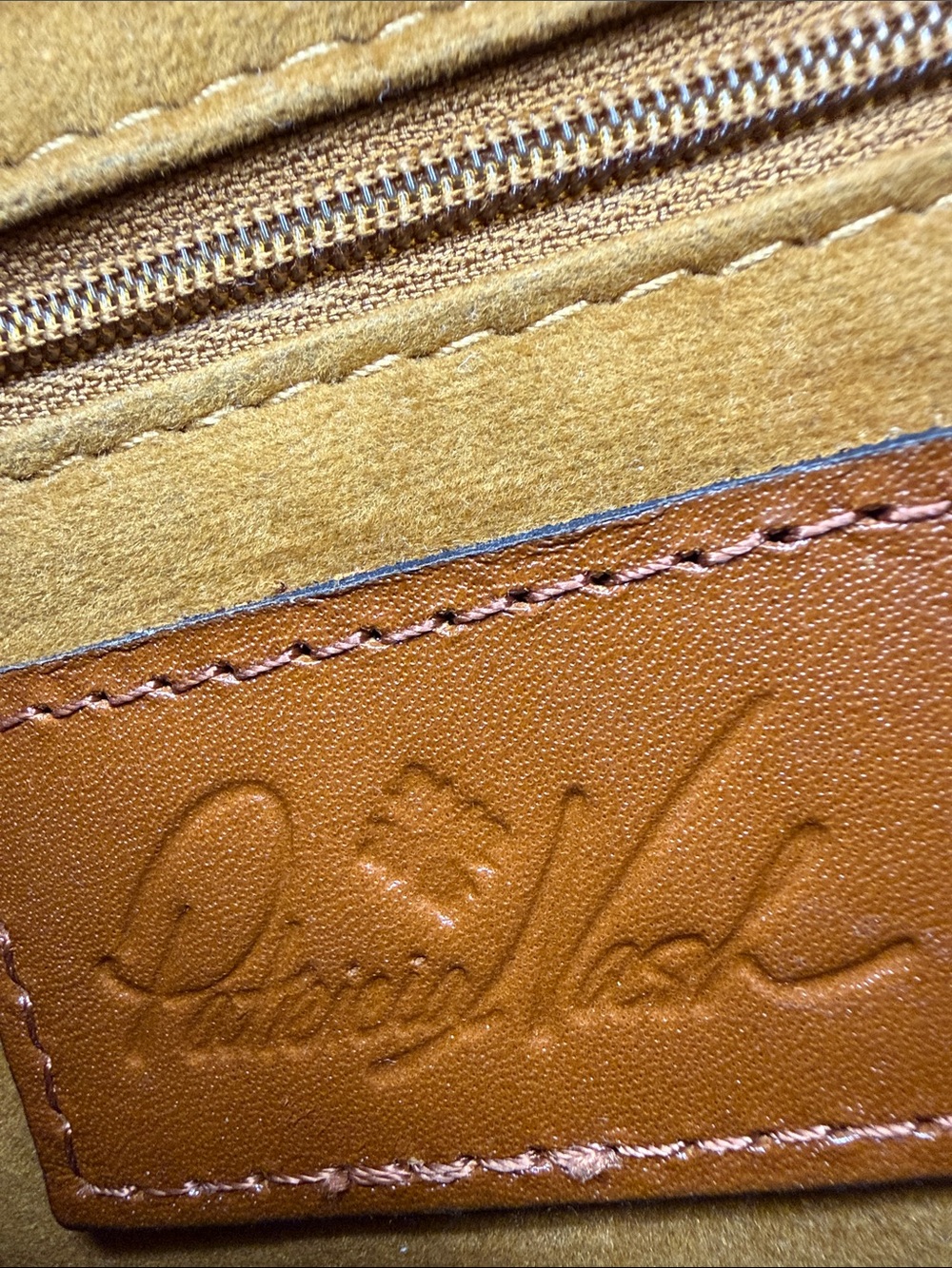 Patricia Nash Tooled Gracchi Florence Frame Satchel Leather Rich Brown Authentic - Picture 9 of 14